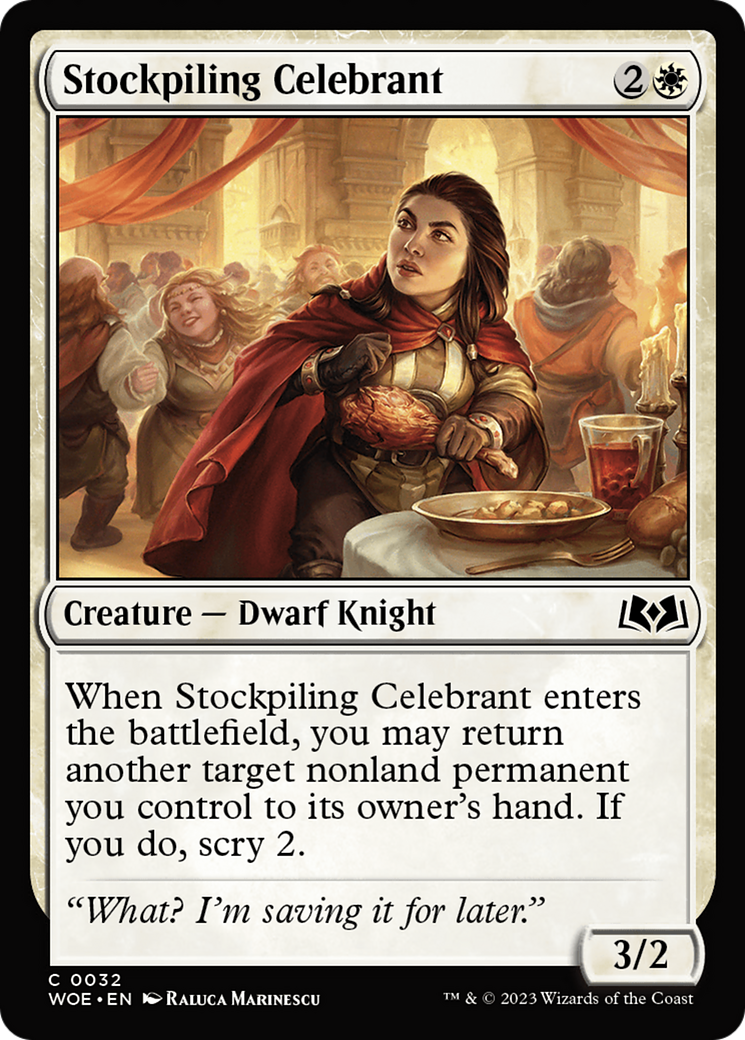 Stockpiling Celebrant (WOE-032) - Wilds of Eldraine Foil