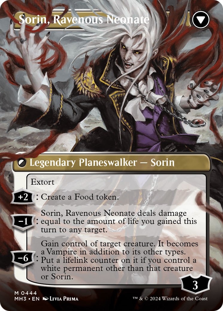 Sorin of House Markov // Sorin, Ravenous Neonate (MH3-444) - Modern Horizons 3 (Borderless) Foil