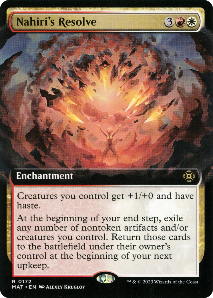 Nahiri's Resolve (MAT-172) - March of the Machine: The Aftermath: (Extended Art) Foil