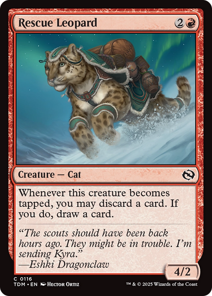 Rescue Leopard (TDM-116) - Tarkir: Dragonstorm
