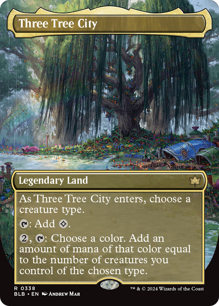 Three Tree City (BLB-338) - Bloomburrow (Borderless)