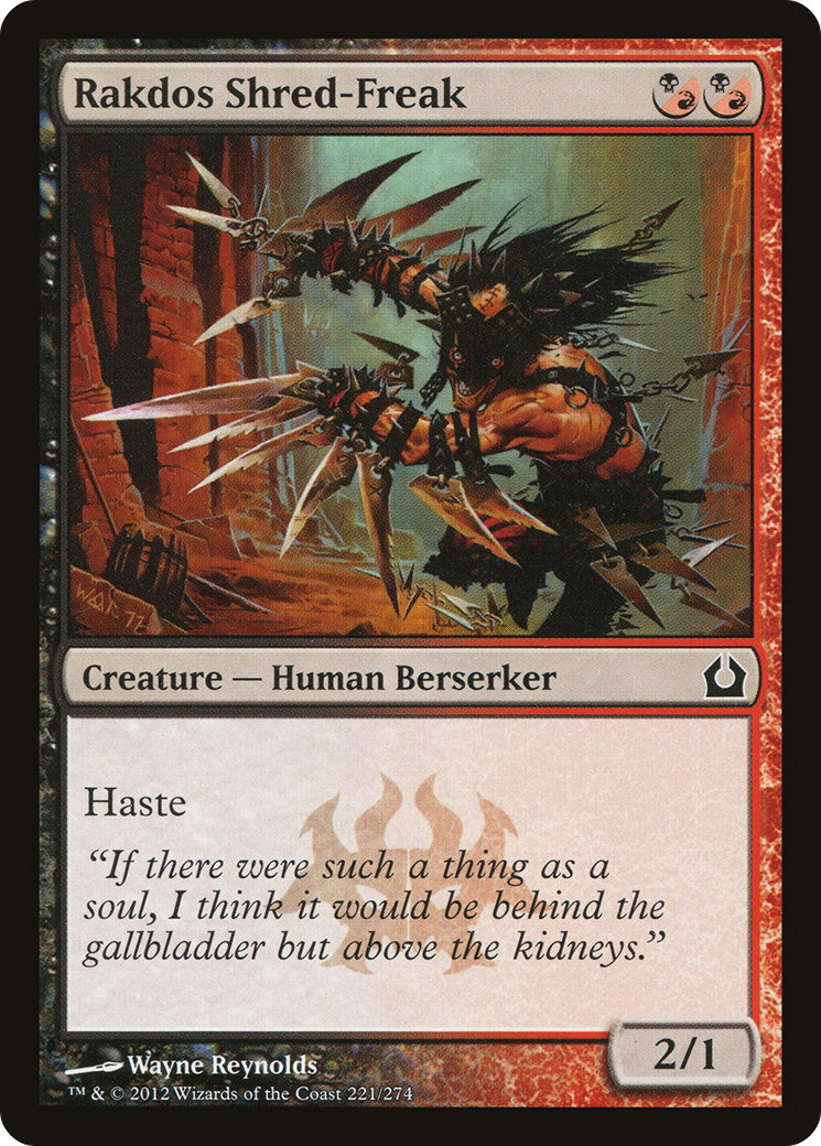 Rakdos Shred-Freak (RTR-221) - Return to Ravnica Foil