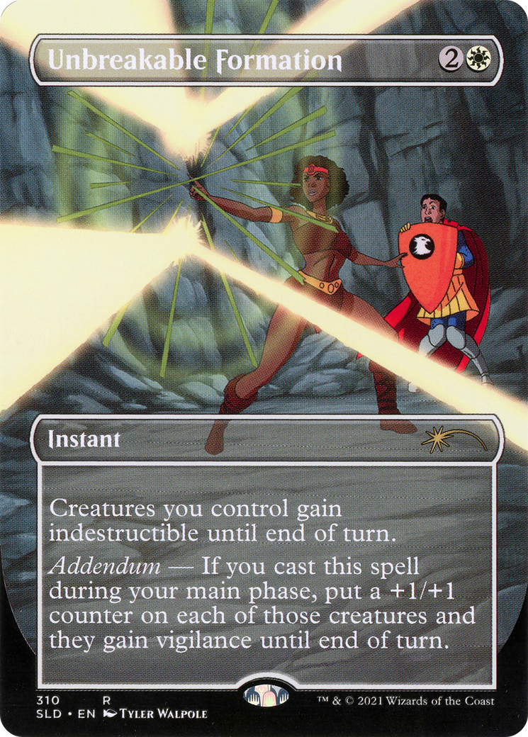 Unbreakable Formation (310) (SLD-310) - Secret Lair Drop (Borderless) Foil