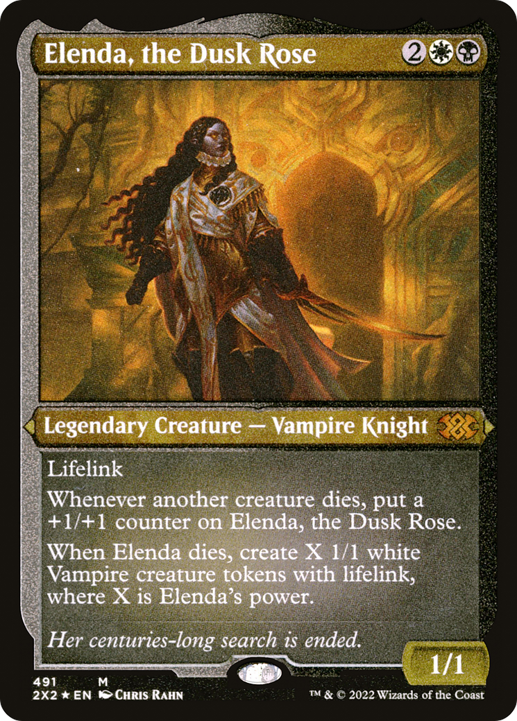 Elenda, the Dusk Rose (2X2-491) - Double Masters 2022 Foil