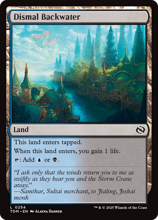 Dismal Backwater (TDM-254) - Tarkir: Dragonstorm Foil