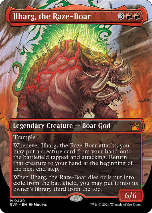 Ilharg, the Raze-Boar (RVR-429) - Ravnica Remastered (Borderless) Foil