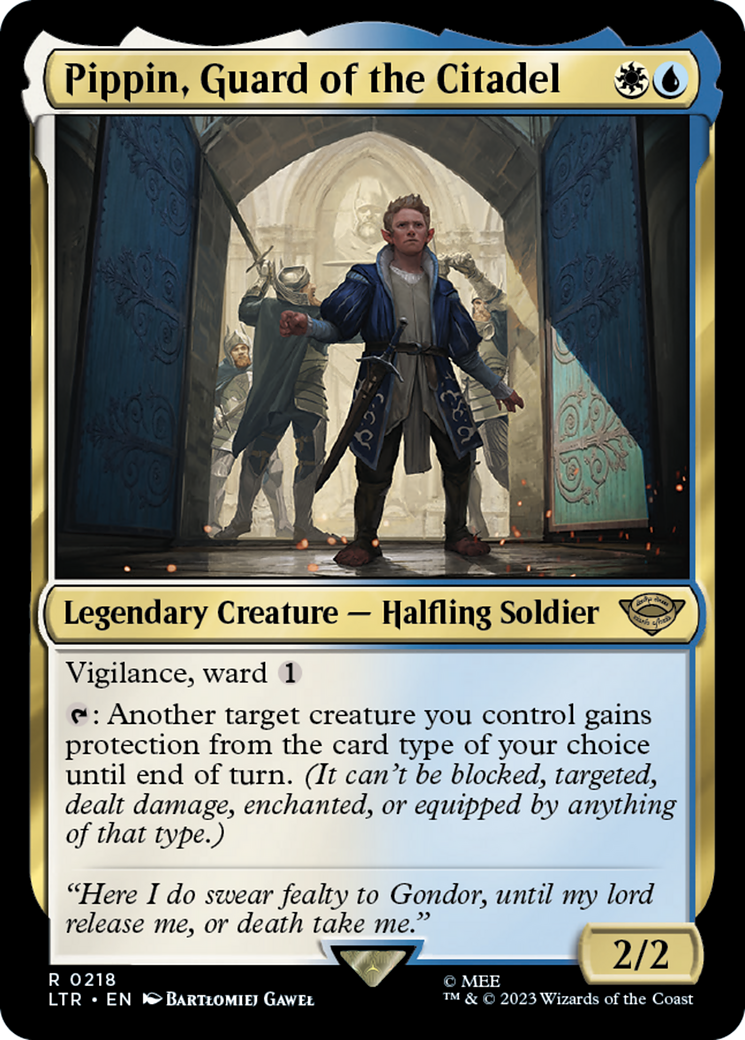 Pippin, Guard of the Citadel (LTR-218) - The Lord of the Rings: Tales of Middle-earth Foil