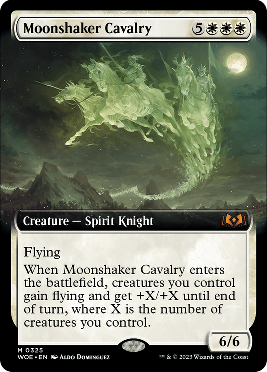 Moonshaker Cavalry (WOE-325) - Wilds of Eldraine: (Extended Art) Foil