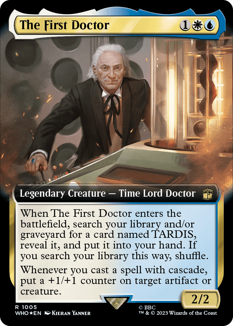 The First Doctor (WHO-1005) - Doctor Who: (Extended Art) Foil