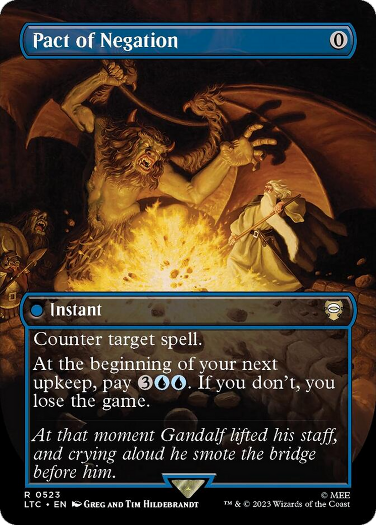 Pact of Negation (LTC-523) - Tales of Middle-earth Commander (Borderless) Foil