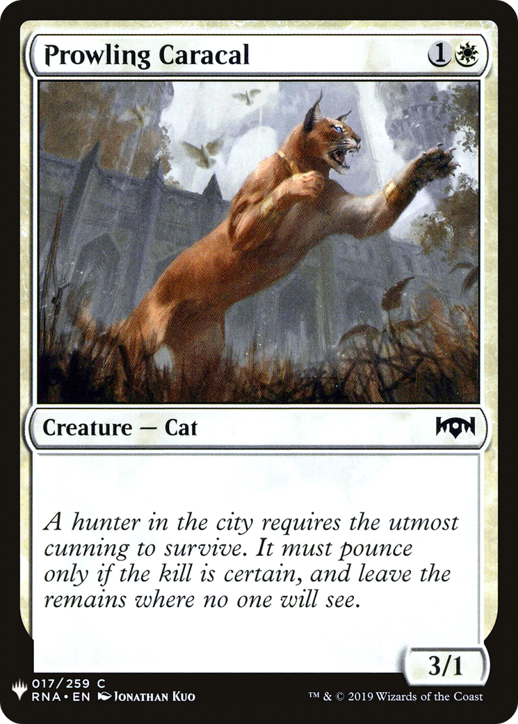 Prowling Caracal (LIST-017) - The List