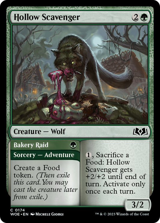 Hollow Scavenger // Bakery Raid (WOE-174) - Wilds of Eldraine Foil
