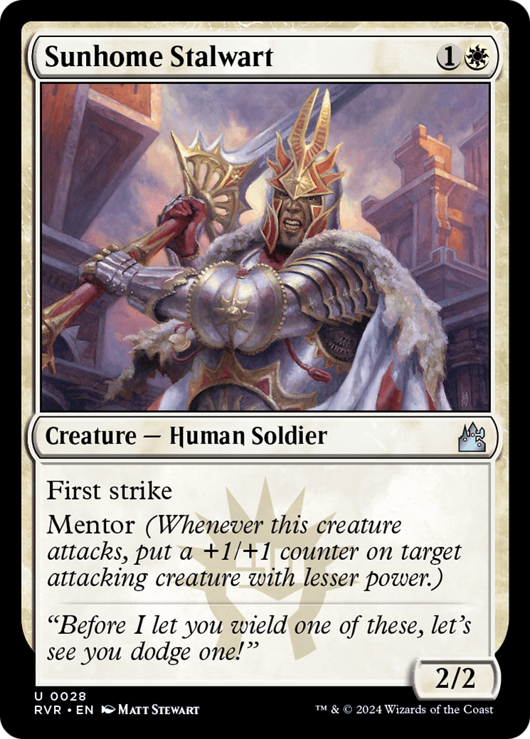 Sunhome Stalwart (RVR-028) - Ravnica Remastered
