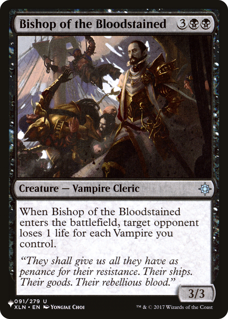 Bishop of the Bloodstained (LIST-091/279) - The List