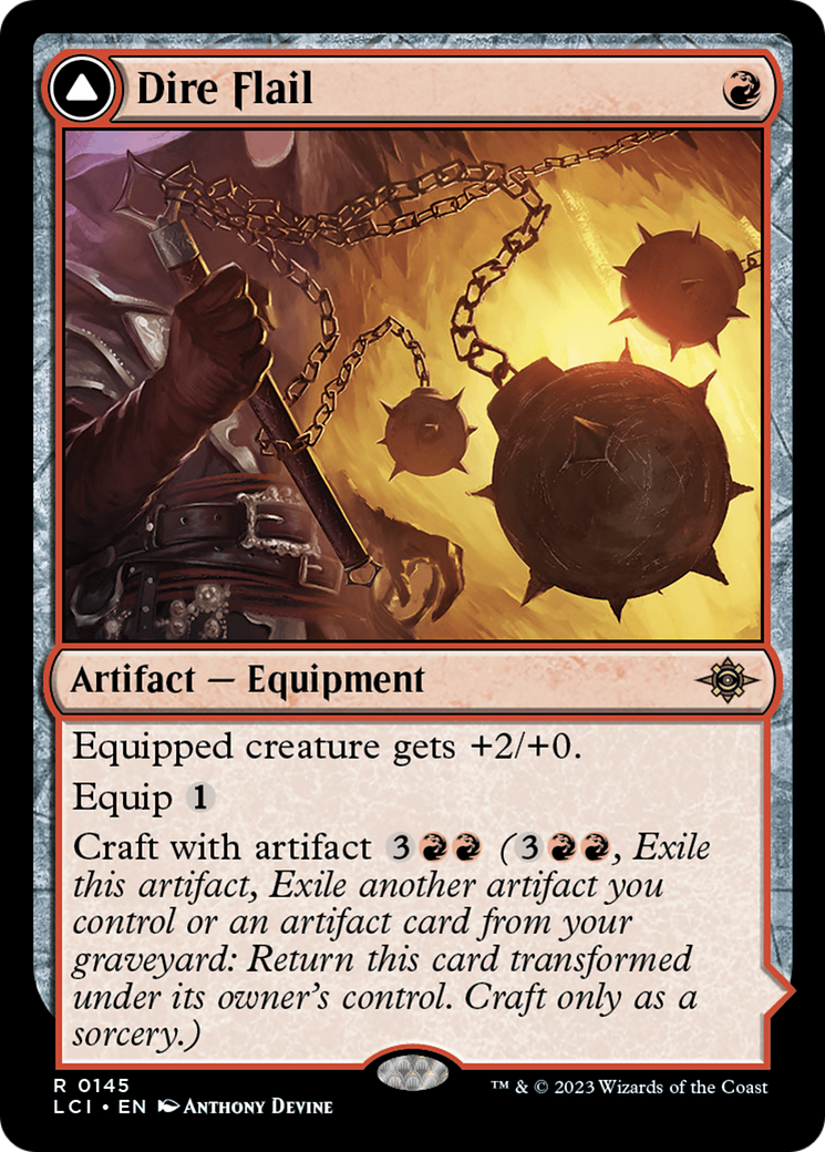 Dire Flail // Dire Blunderbuss (LCI-145) - The Lost Caverns of Ixalan Foil