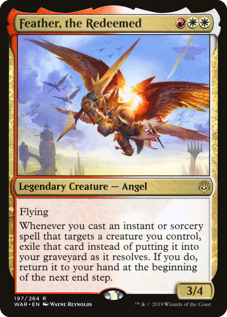 Feather, the Redeemed (PPTHB-197P) - War of the Spark Promos Foil
