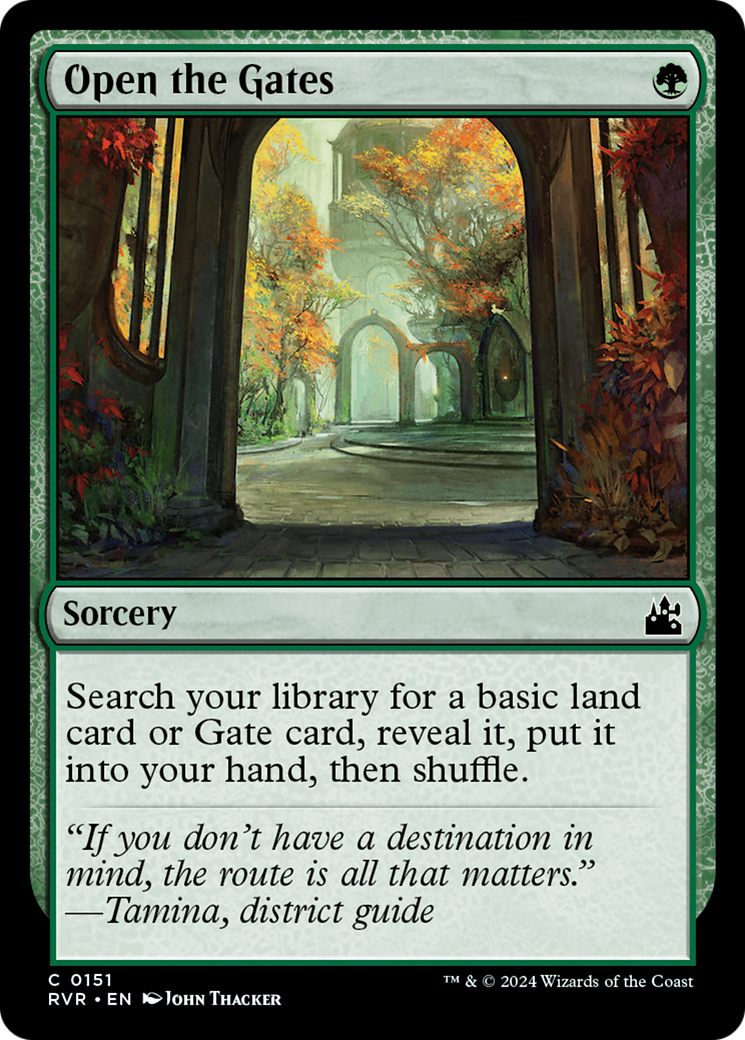 Open the Gates (RVR-151) - Ravnica Remastered