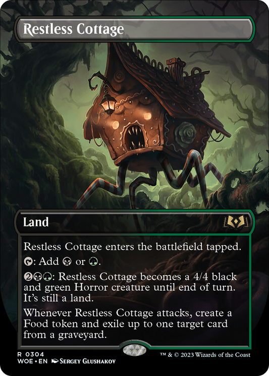 Restless Cottage (WOE-304) - Wilds of Eldraine (Borderless) Foil