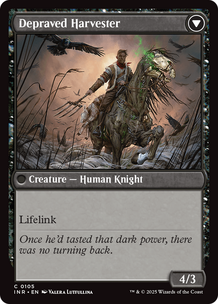 Desperate Farmer // Depraved Harvester (INR-105) - Innistrad Remastered Foil