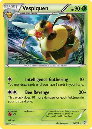 Vespiquen (10) 010  XY  Ancient Origins - Uncommon