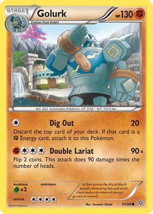 Golurk (41) 041  - Reverse Holofoil XY  Ancient Origins - Common