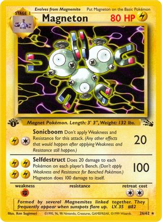 Magneton (26) 026  - Unlimited Fossil - Rare