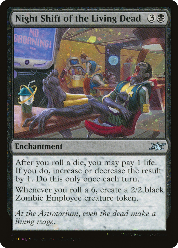 Night Shift of the Living Dead (Galaxy Foil) (UNF-367) - Unfinity Foil