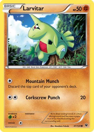Larvitar (41) 041  XY  Fates Collide - Common