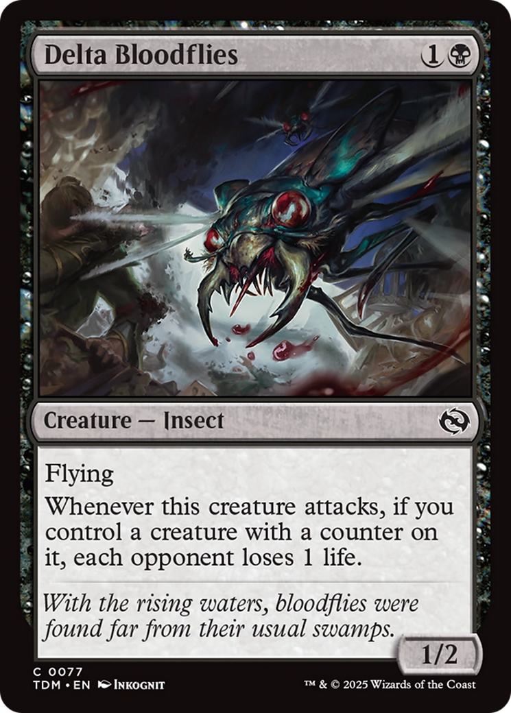 Delta Bloodflies (TDM-077) - Tarkir: Dragonstorm