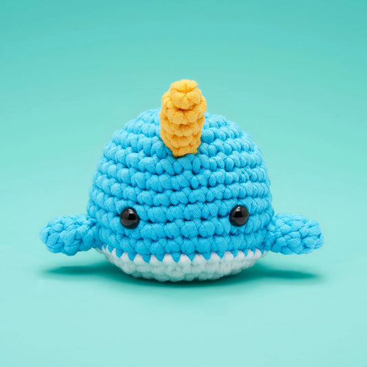 Bjørn the Narwhal Crochet Kit (Blue)