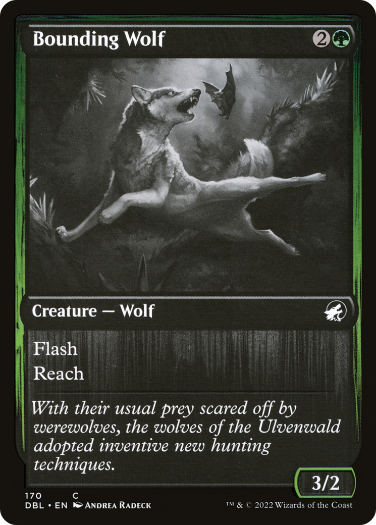 Bounding Wolf (DBL-170) - Innistrad: Double Feature Foil