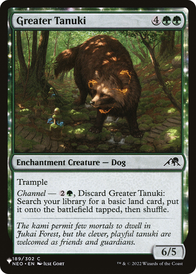 Greater Tanuki (LIST-189/302) - The List: (enchantment)