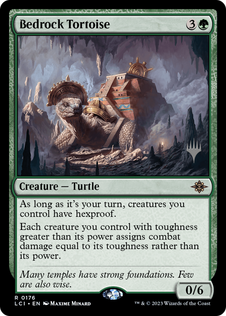 Bedrock Tortoise (PPLCI-176P) - The Lost Caverns of Ixalan Promos Foil