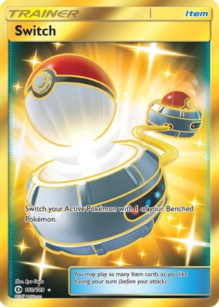 Switch (Secret) 160/149  - Holofoil SM Base Set - Secret Rare