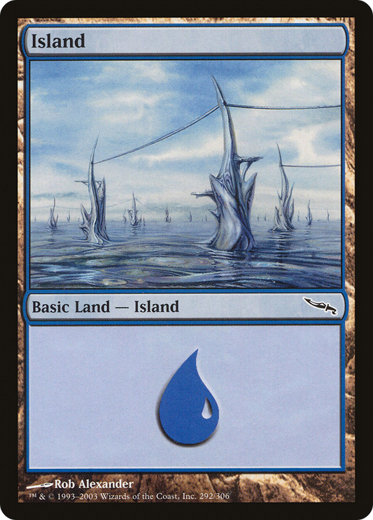 Island (MRD-292) - Mirrodin Foil