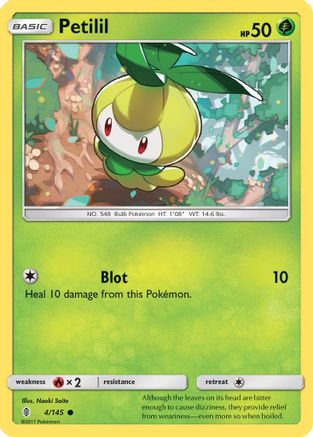 Petilil  - Reverse Holofoil SM  Guardians Rising - Common