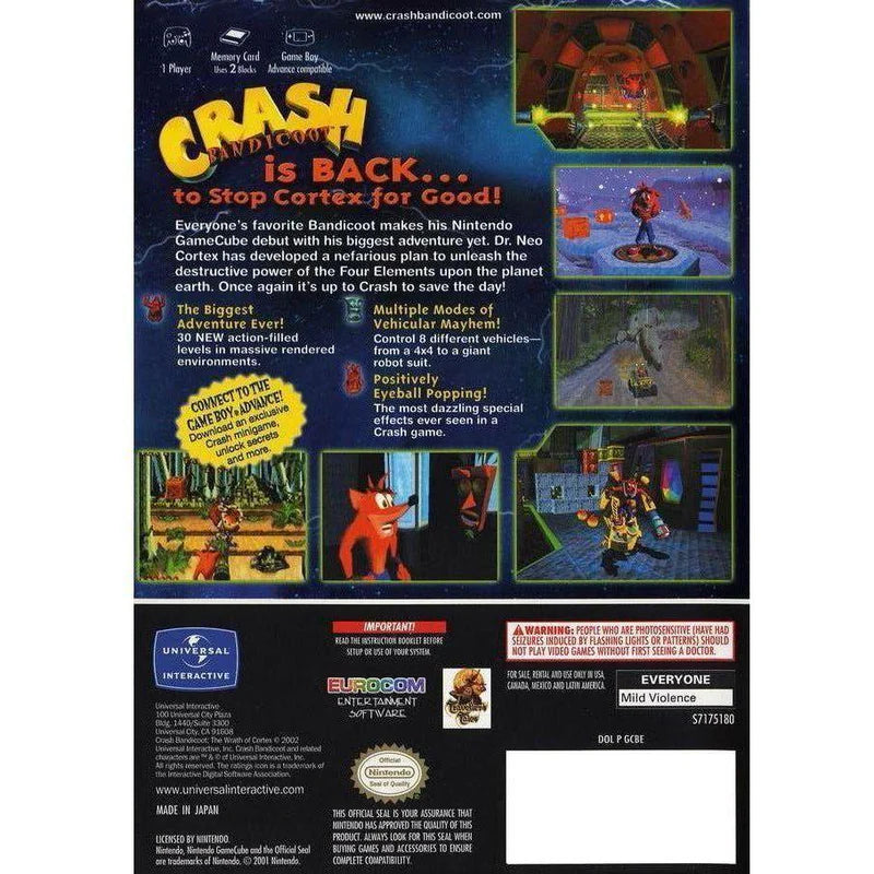 Crash Bandicoot: Wrath of Cortex - Nintendo GameCube