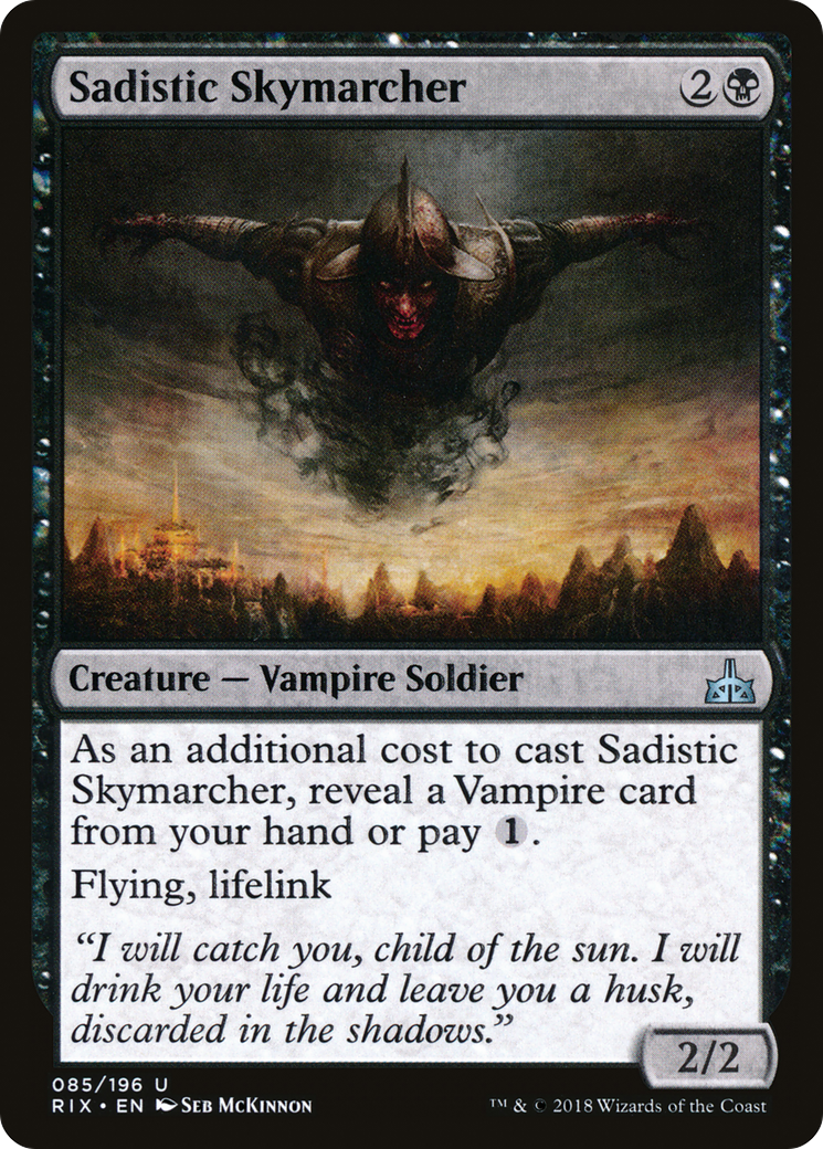 Sadistic Skymarcher (RIX-085) - Rivals of Ixalan