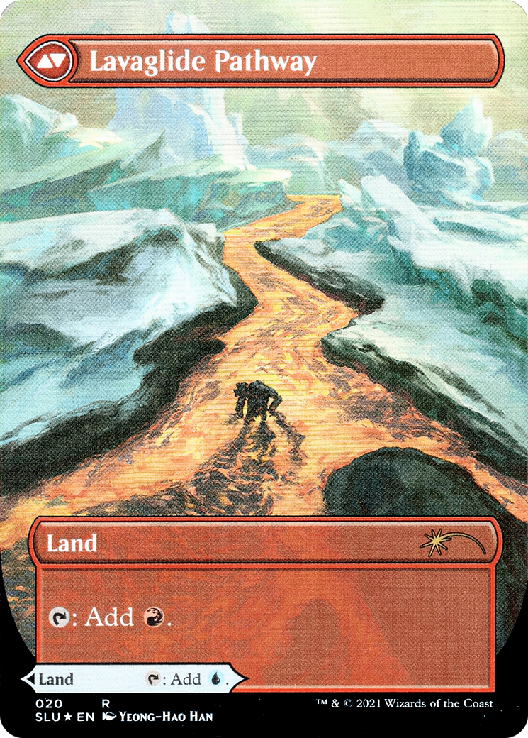 Riverglide Pathway // Lavaglide Pathway (SLU-020) - Secret Lair: Ultimate Edition: (Showcase) (Borderless) Foil
