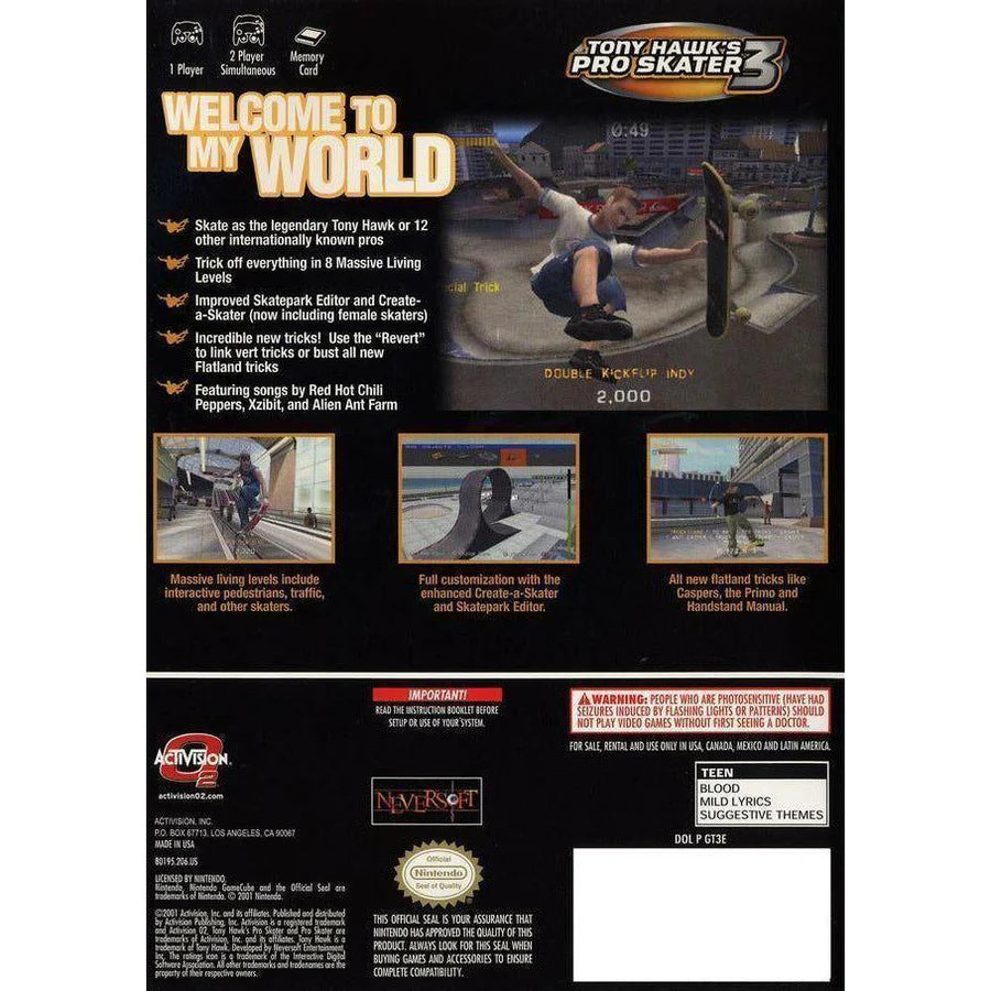 Tony Hawk's Pro Skater 3 - Nintendo GameCube