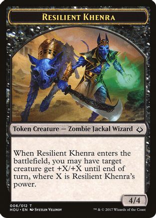 Resilient Khenra // Cat Double-Sided Token (HOU-6 // 16) - Hour of Devastation