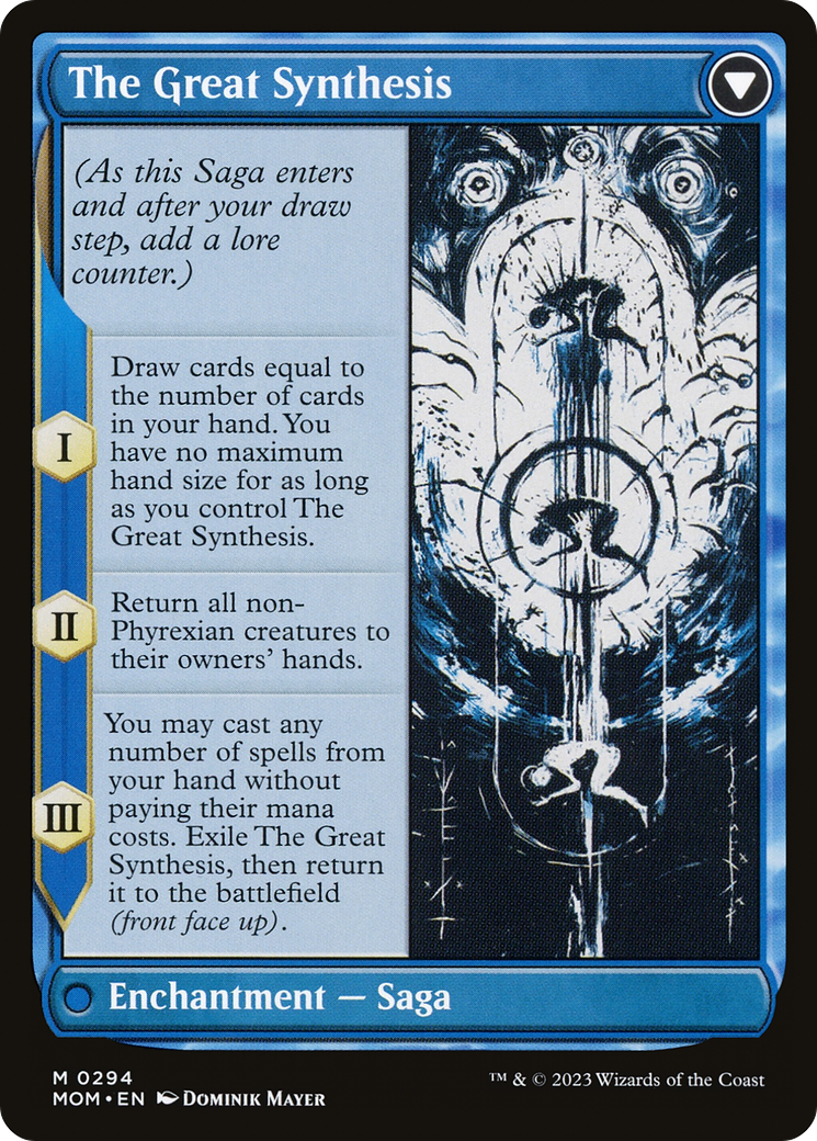 Jin-Gitaxias // The Great Synthesis (MOM-294) - March of the Machine: (Showcase) (Borderless) Foil