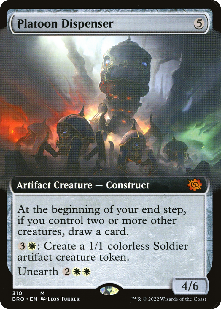 Platoon Dispenser (Extended Art) (BRO-310) - The Brothers' War: (Extended Art) Foil