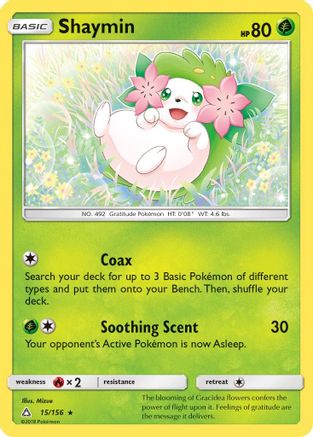 Shaymin (15) 015  - Reverse Holofoil SM  Ultra Prism - Holo Rare