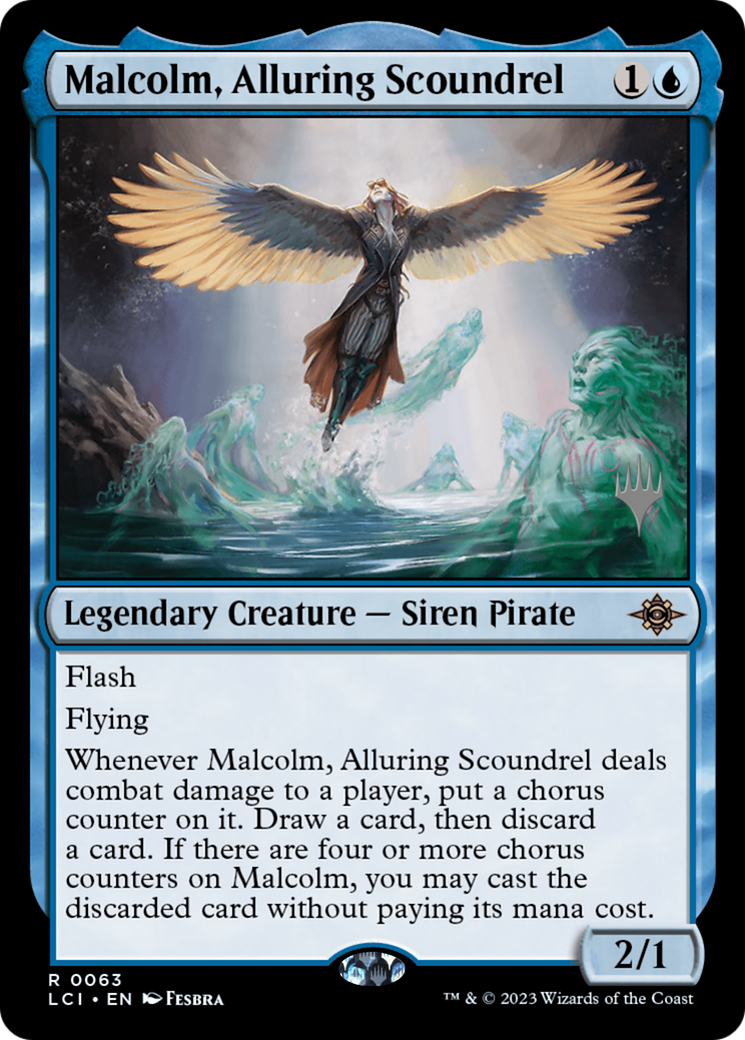 Malcolm, Alluring Scoundrel (PPLCI-63P) - The Lost Caverns of Ixalan Promos