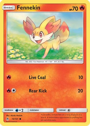Fennekin (15) 015  SM  Forbidden Light - Common
