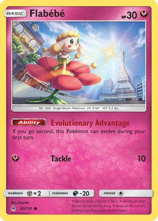 Flabebe (83) 083  - Reverse Holofoil SM  Forbidden Light - Common