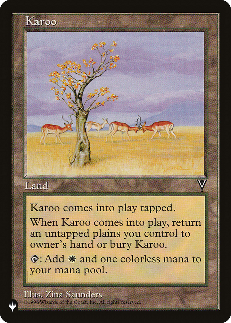 Karoo (VIS) (LIST-) - The List