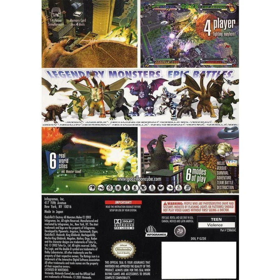 Godzilla: Destroy All Monsters Melee - Nintendo GameCube