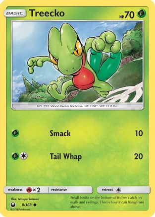 Treecko (8) 008  - Reverse Holofoil SM  Celestial Storm - Common